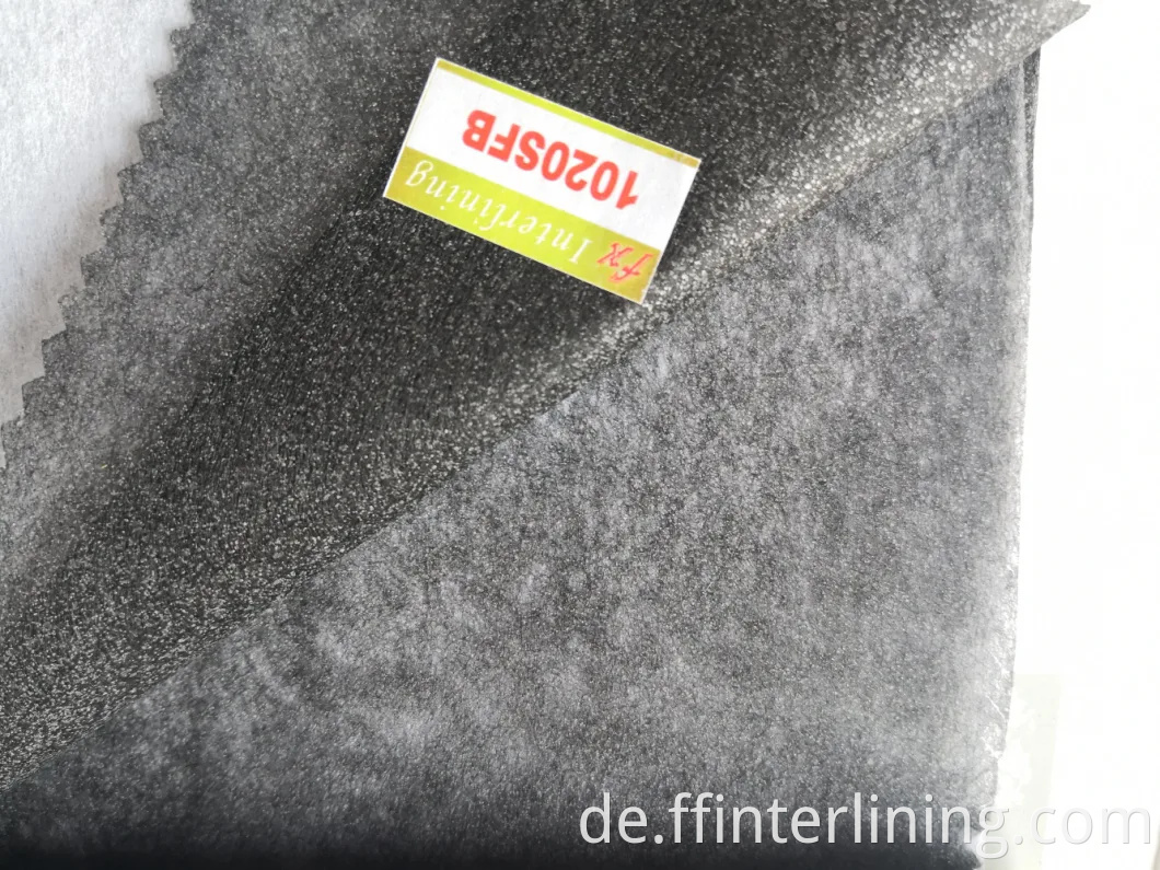 Großhandel 100% Polyester Heißsicherung Vliesstoffeintragstoff